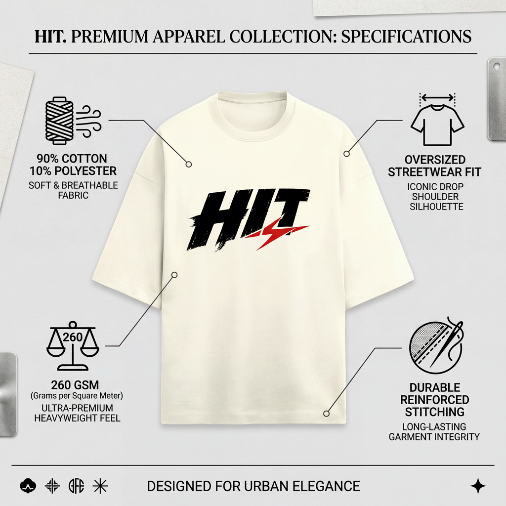 HIT Squad Unisex Terry Oversized Tee
