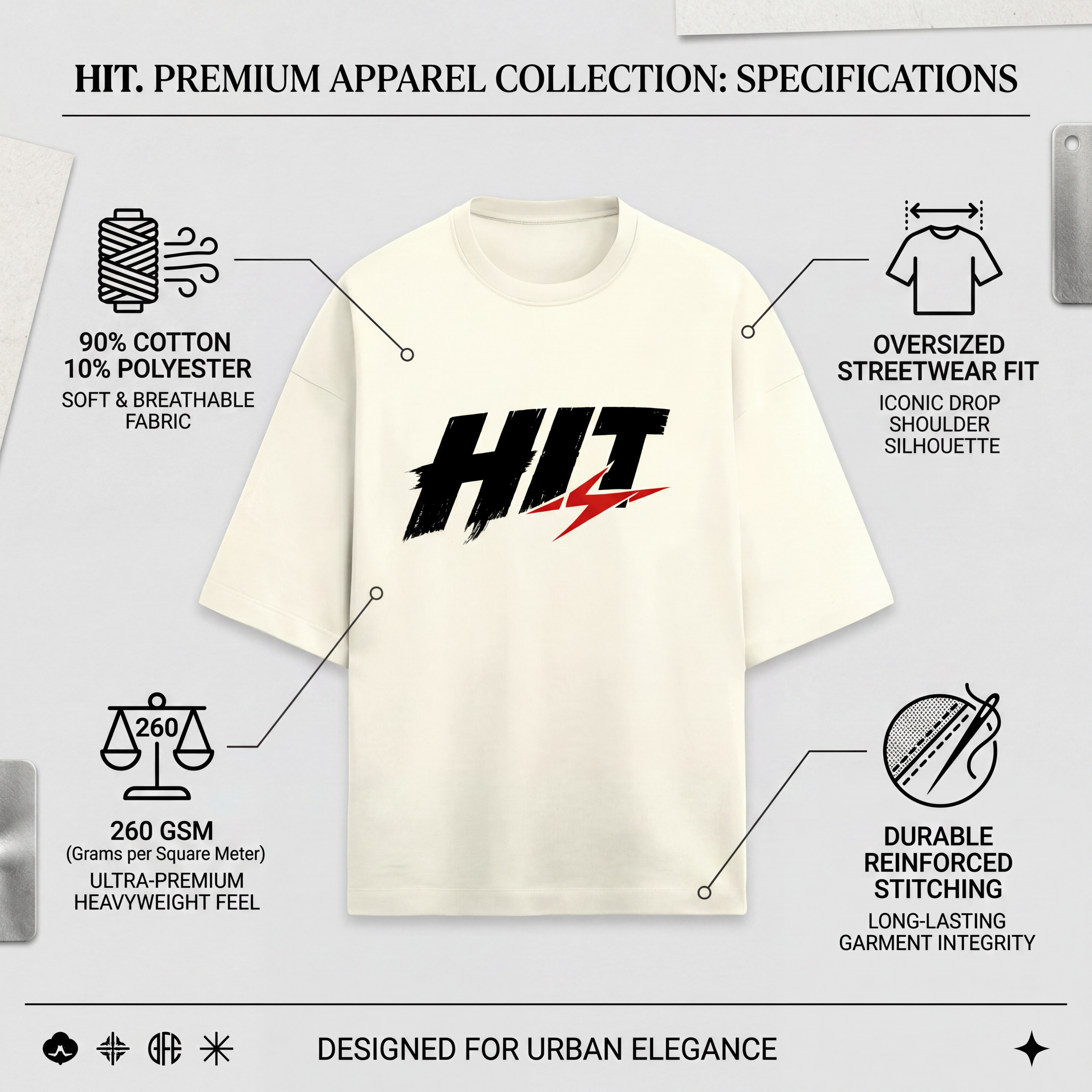 HIT Squad Unisex Terry Oversized Tee